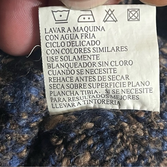 Women’s Roe V-neck Wool Acrylic Blend Sweater Size Large Multicolor - Picture 7 of 10